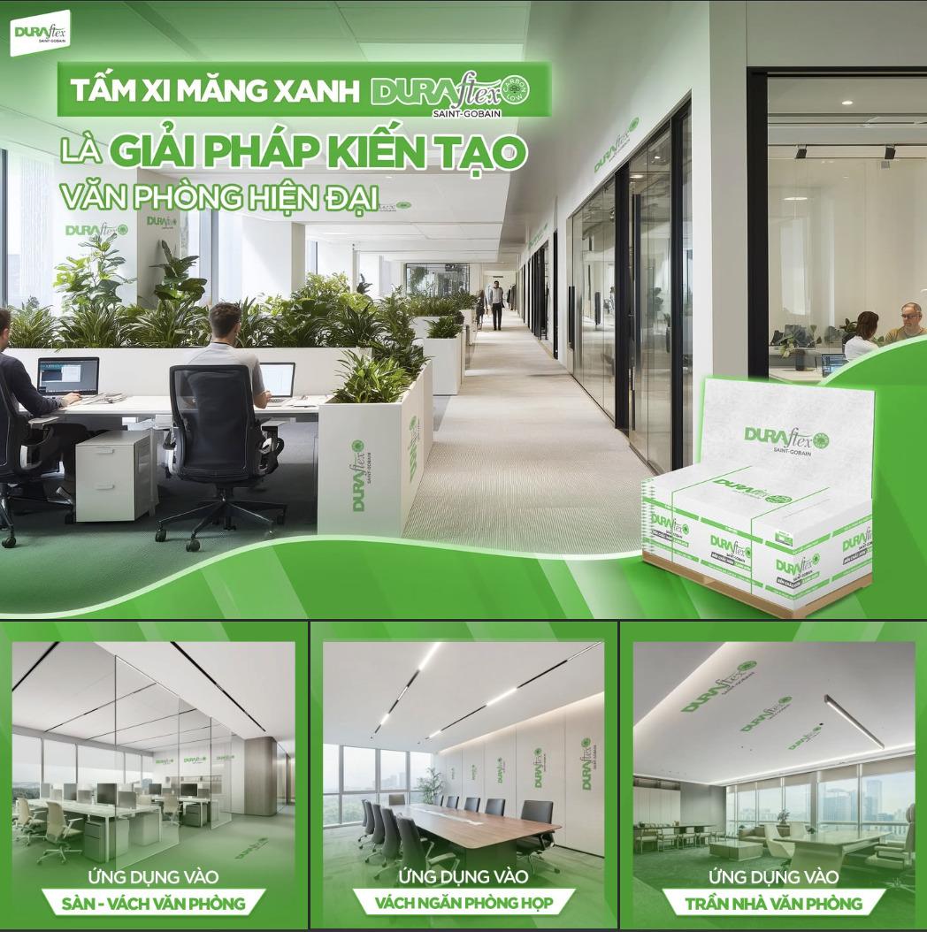 Từ nhà phố hiện đại, văn phòng sáng tạo, đến nhà xưởng, trung tâm thương mại, DURAflex® luôn đáp ứng mọi nhu cầu với độ bền vượt trội và tính ứng dụng cao