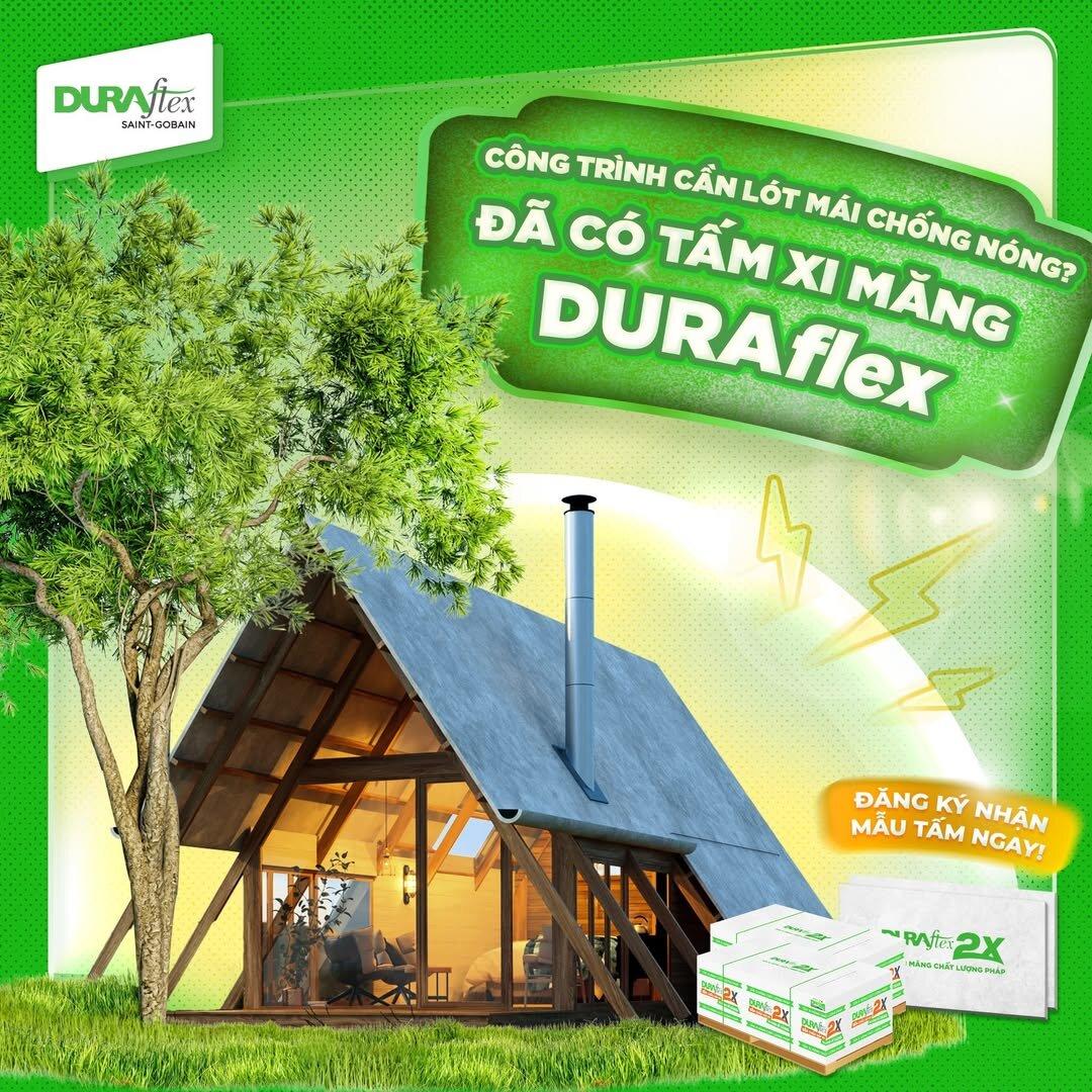 Sử dụng tấm xi măng DURAflex Low Carbon làm lót mái chống nóng