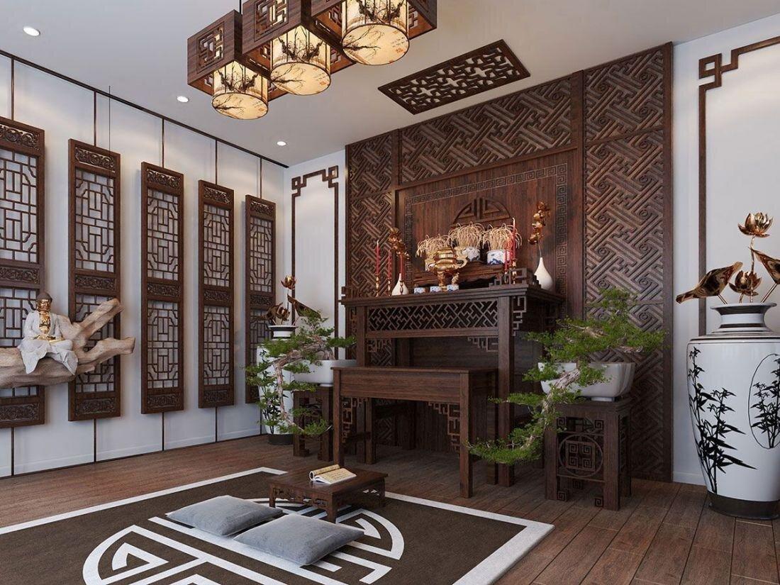 Hướng bàn thờ không nhất thiết phải cùng hướng nhà, gia chủ nên cân đối tính theo hướng hợp tuổi và sự hài hoà về tổng thể, thuận tiện trong sinh hoạt, đảm bảo sự trang nghiêm (Nguồn: Internet)