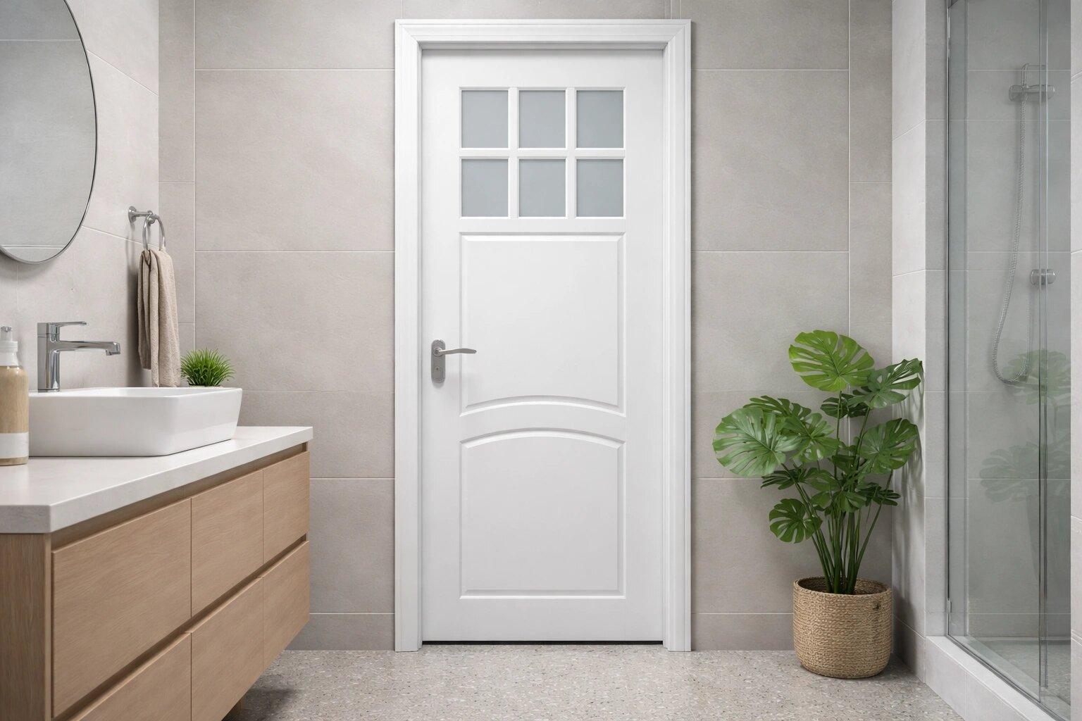 Cửa nhà vệ sinh là cửa nhỏ nhất trong nhà, vừa để giữ tỷ lệ hợp lý vừa theo quan niệm phong thủy là hạn chế uế khí thoát ra ngoài. (Nguồn: Internet)