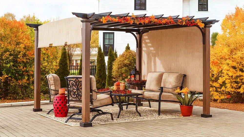 Thiết kế pergola kết hợp trang trí cây xanh (Nguồn: Internet)