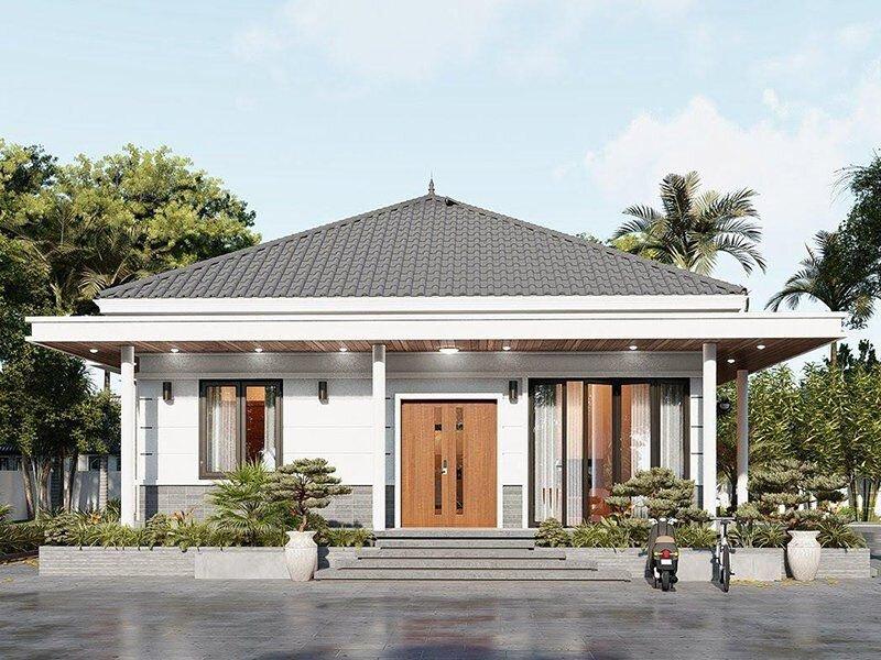 Mái Nhật với tỉ lệ đối xứng mang lại vẻ đẹp vô cùng trang nhã. (Nguồn: Internet)