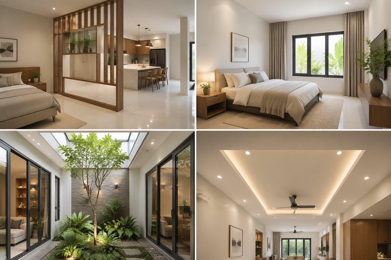 Những bí quyết cần lưu ý khi xây nhà ống 1 tầng 3 phòng ngủ