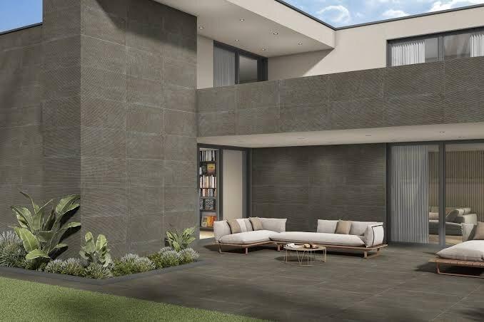Ốp gạch thẻ màu sáng cho tường ngoại thất giúp bảo vệ lớp trát và giảm hấp thụ nhiệt (Nguồn: Internet)