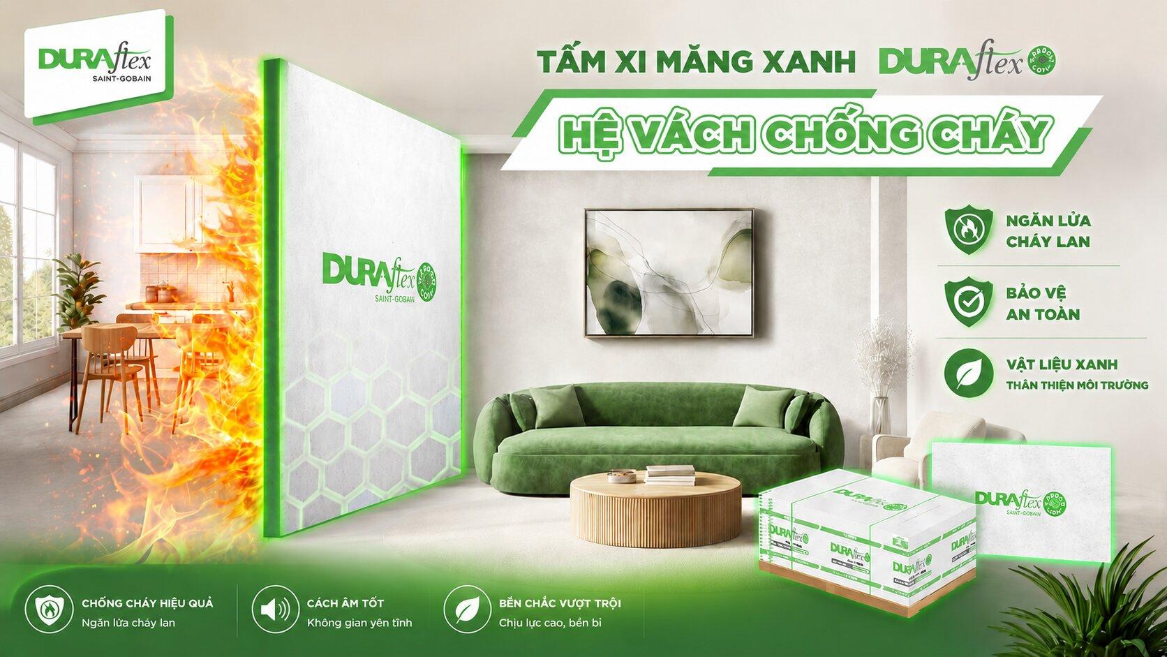 Tấm xi măng xanh Duraflex