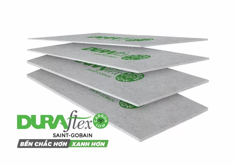 Cận cảnh bề mặt láng mịn và độ dày tấm ximăng DURAflex cemboard