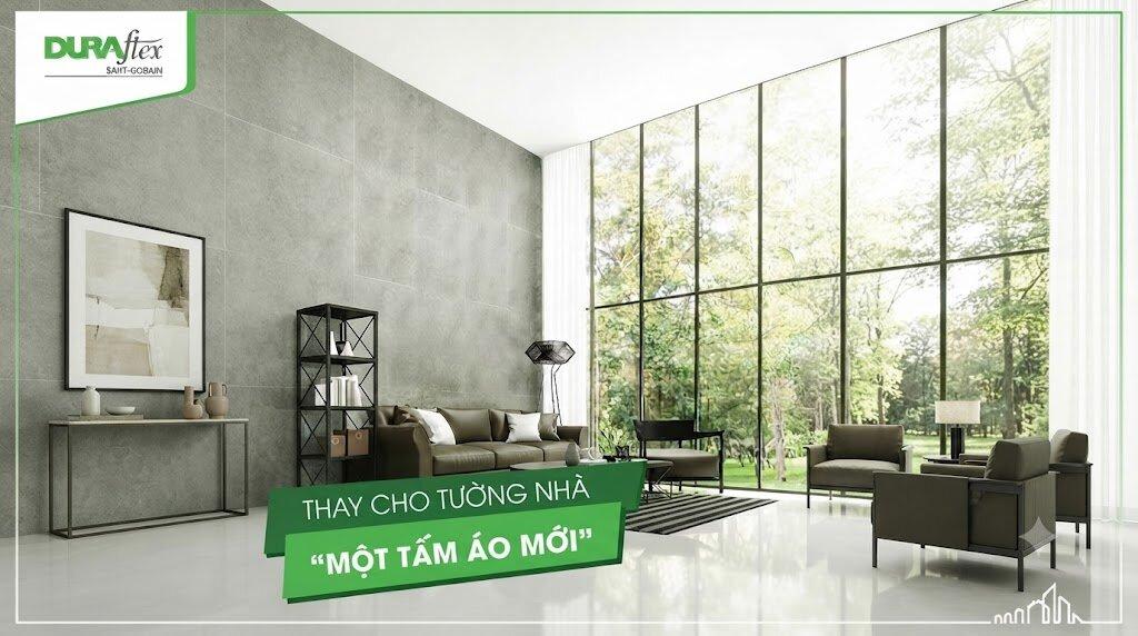 Thay cho tường nhà một tấm áo mới