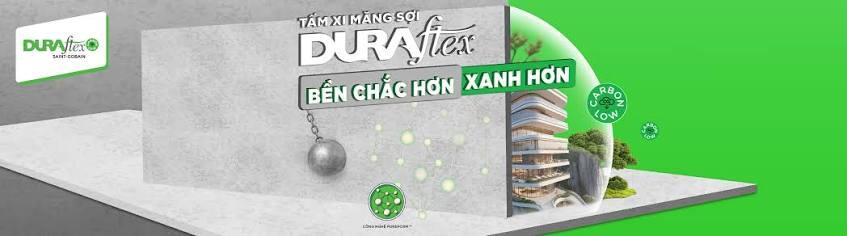 Tấm xi măng vân gỗ Durawood bền chắc xanh hơn