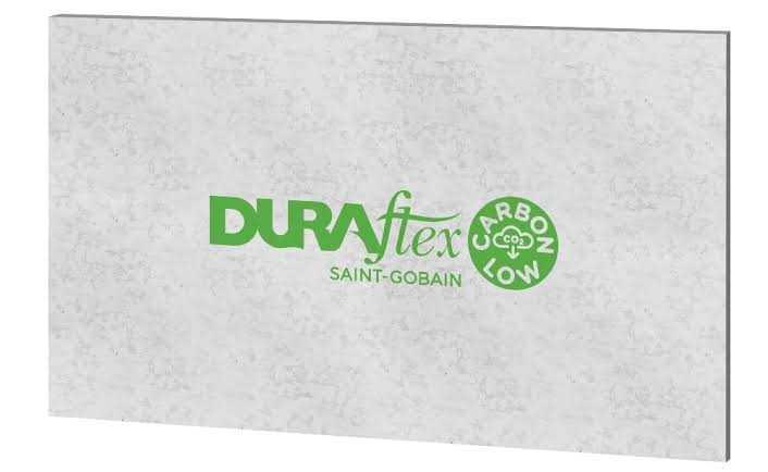 Tấm xi măng DURAflex Low Carbon được cấu tạo từ xi măng Portland, cát mịn Oxit Silic, sợi Cellulose