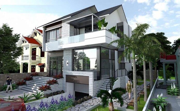 Mẫu nhà cấp 4 có thiết kế thêm tầng hầm hiện đại dẫn đầu xu hướng (Nguồn: Internet)