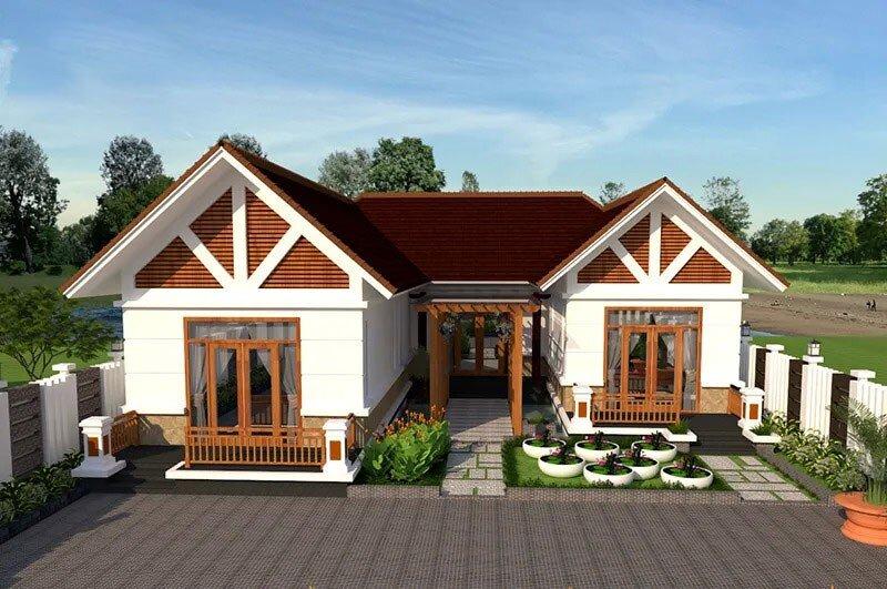 Nhà cấp 4 5 phòng ngủ