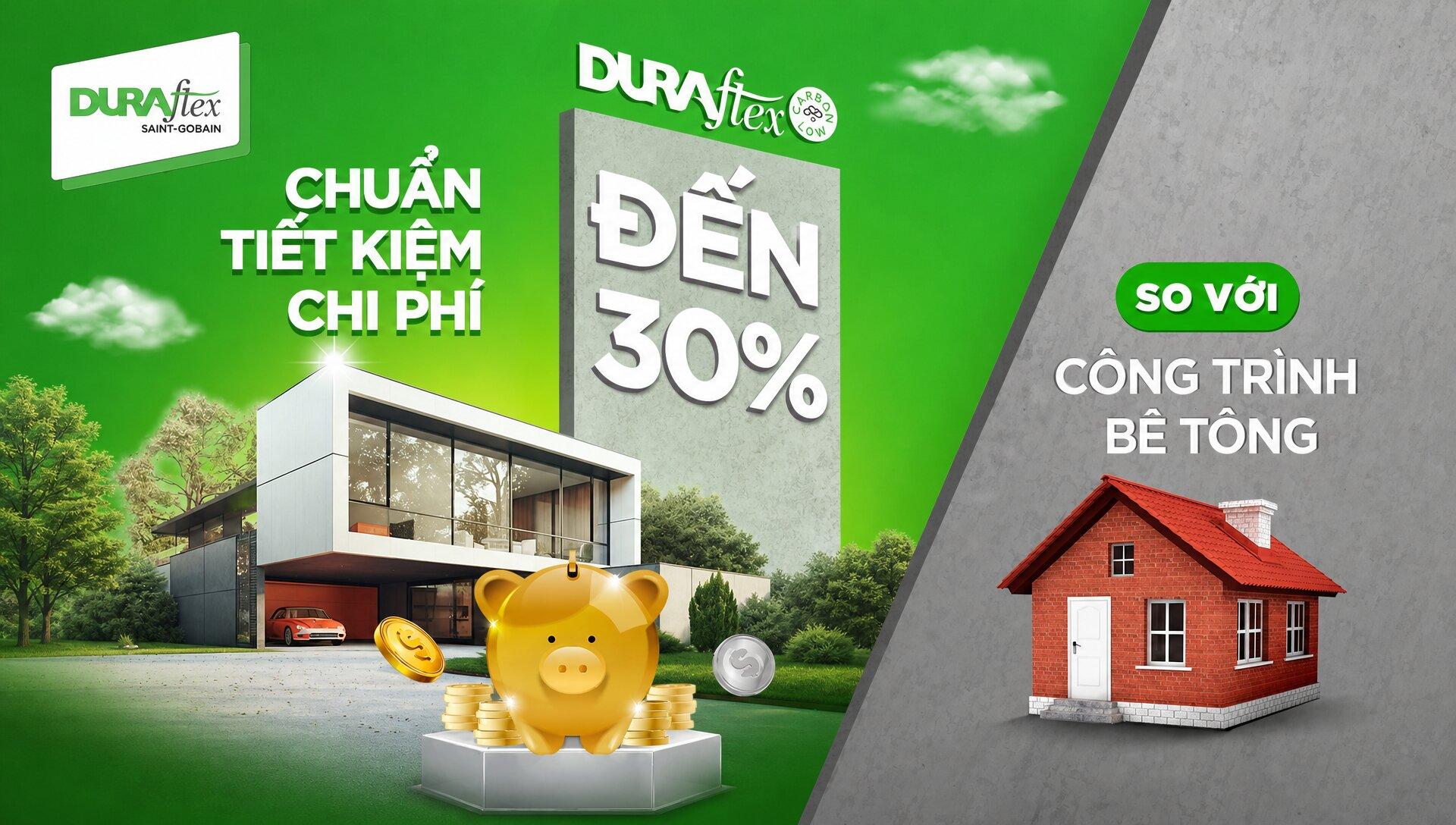 Tấm xi măng xanh DURAflex mang đến giải pháp vật liệu bền chắc, chống ẩm và phù hợp cho mọi loại công trình hiện đại