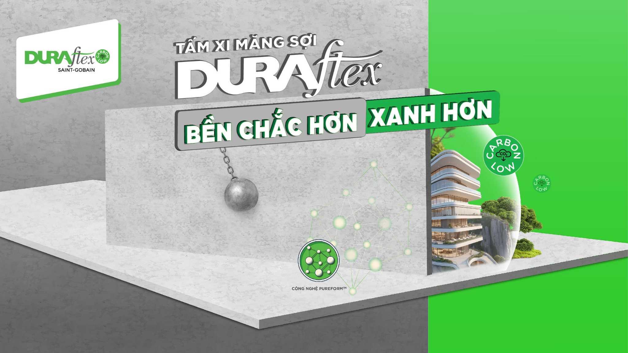 Tấm xi măng sợi DURAflex bền, không cháy, thi công nhanh