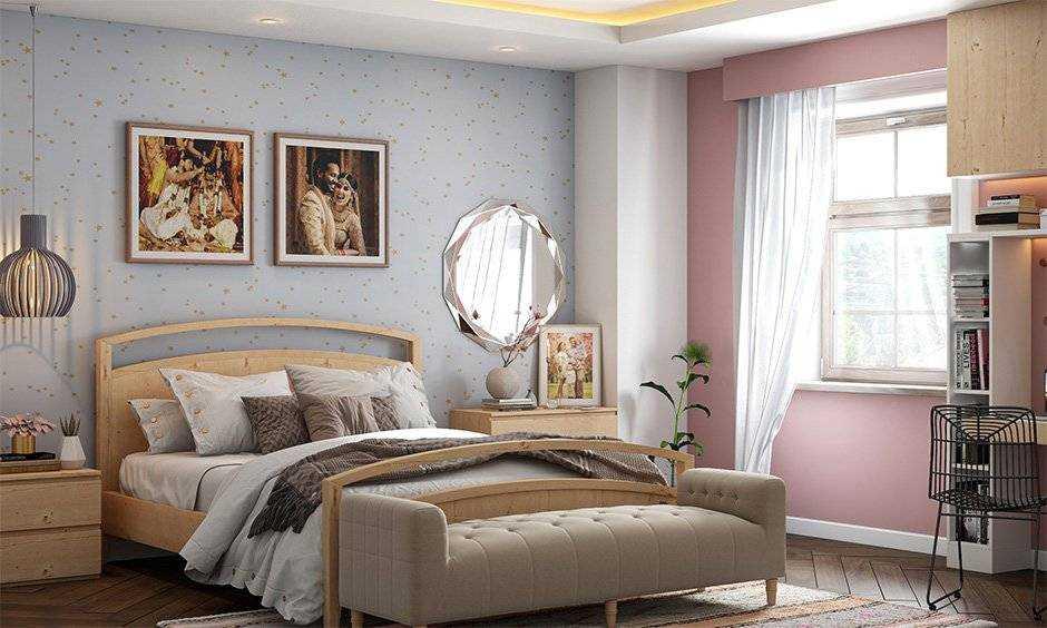Mẫu phòng trọ hiện đại sang trọng với hệ đèn led âm hắt sáng chân giường và tủ áo (Nguồn: Internet).