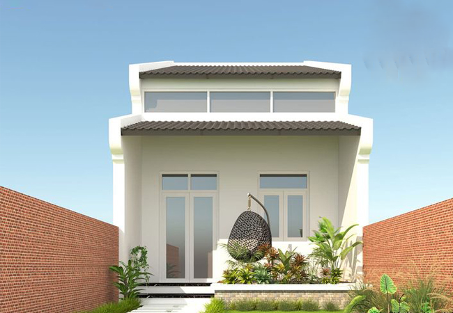 Mẫu nhà cấp 4 gác lửng mái tôn ngân sách 150 triệu