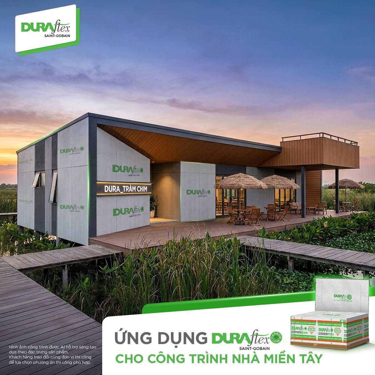 Ứng dụng Duraflex cho công trình nhà miền Tây 