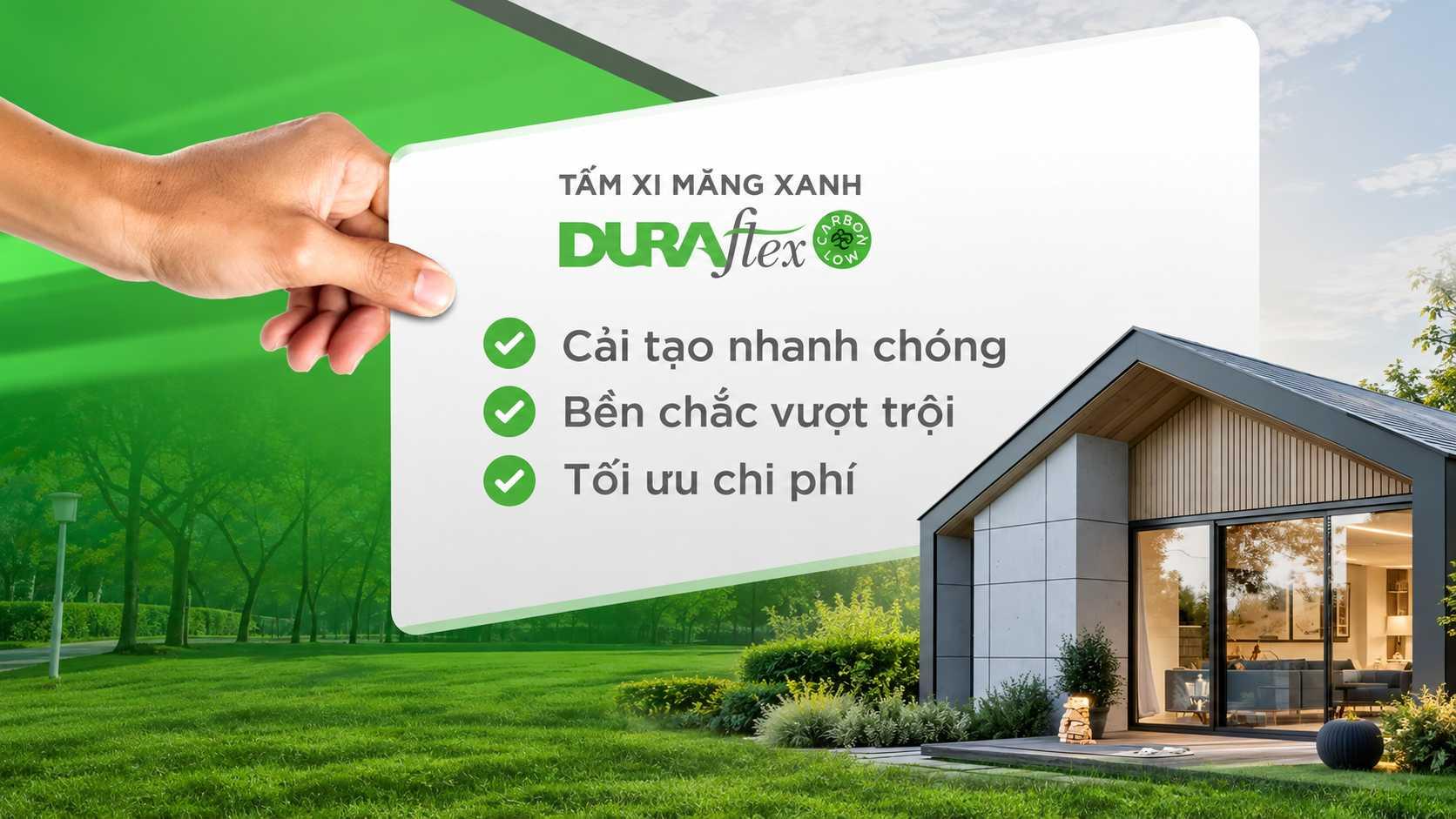 Tấm xi măng xanh Duraflex 