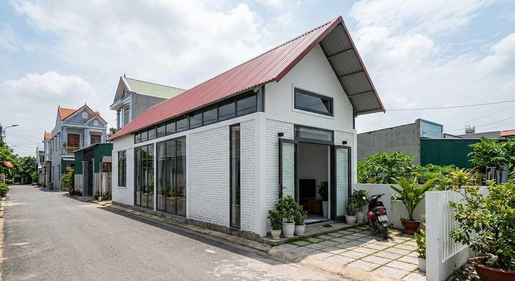 Lợp mái tôn giúp gia chủ tiết kiệm tối đa ngân sách và đẩy nhanh tiến độ thi công