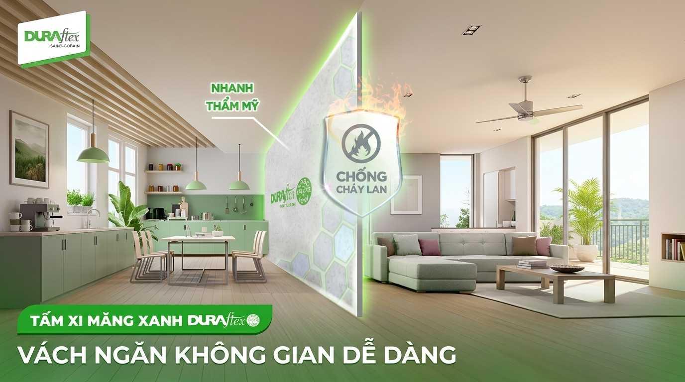 Vách ngăn không gian dễ dàng 