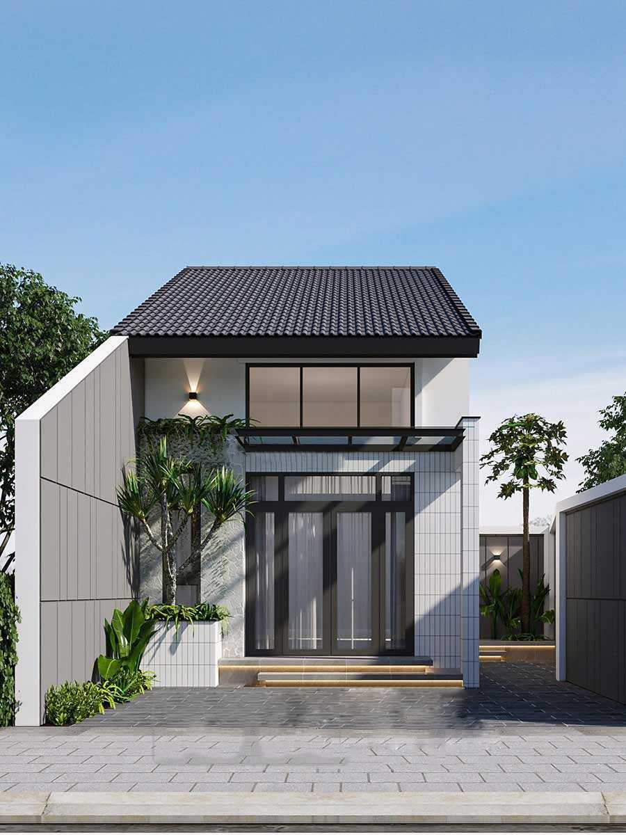 Thiết kế nhà cấp 4 5x20m hiện đại, sang trọng (Nguồn: Internet)