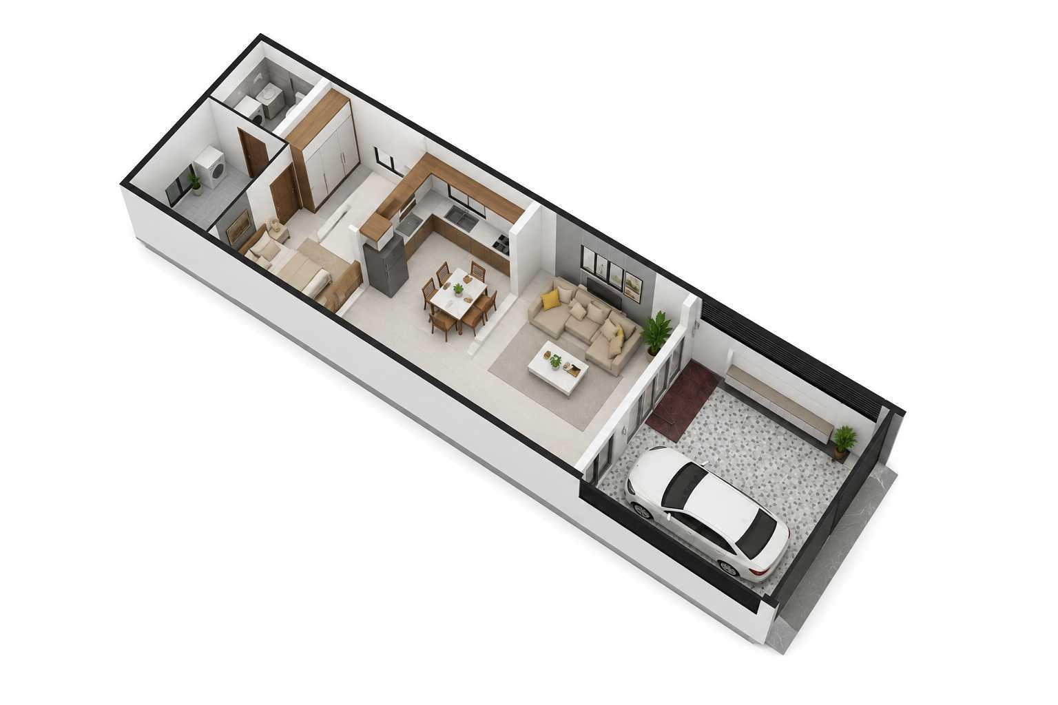 Sơ đồ bố trí mặt bằng nhà cấp 4 ngang 8m dài 15m khoa học, tiện nghi